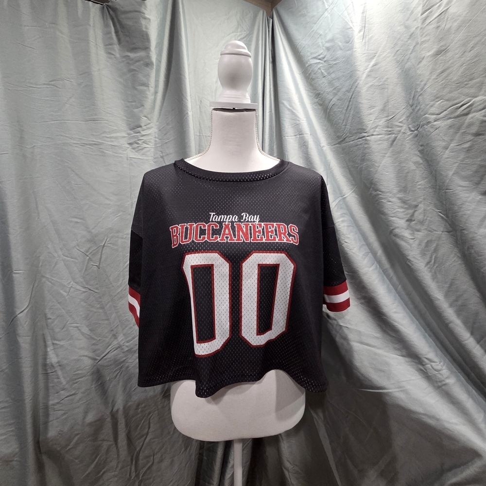 NFL Team Apparel Charcoal and White Womens Jersey Tampa Bay Buccaneers